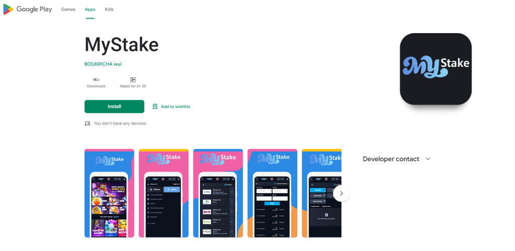 Existen muchas aplicaciones engañosas. ¿Cómo podemos localizar la auténtica aplicación de Mystake que es legítima?