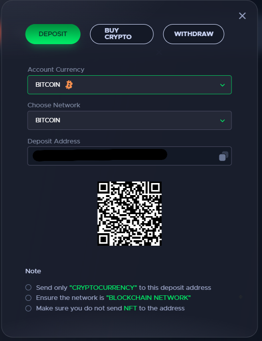 Deposite en JackBit